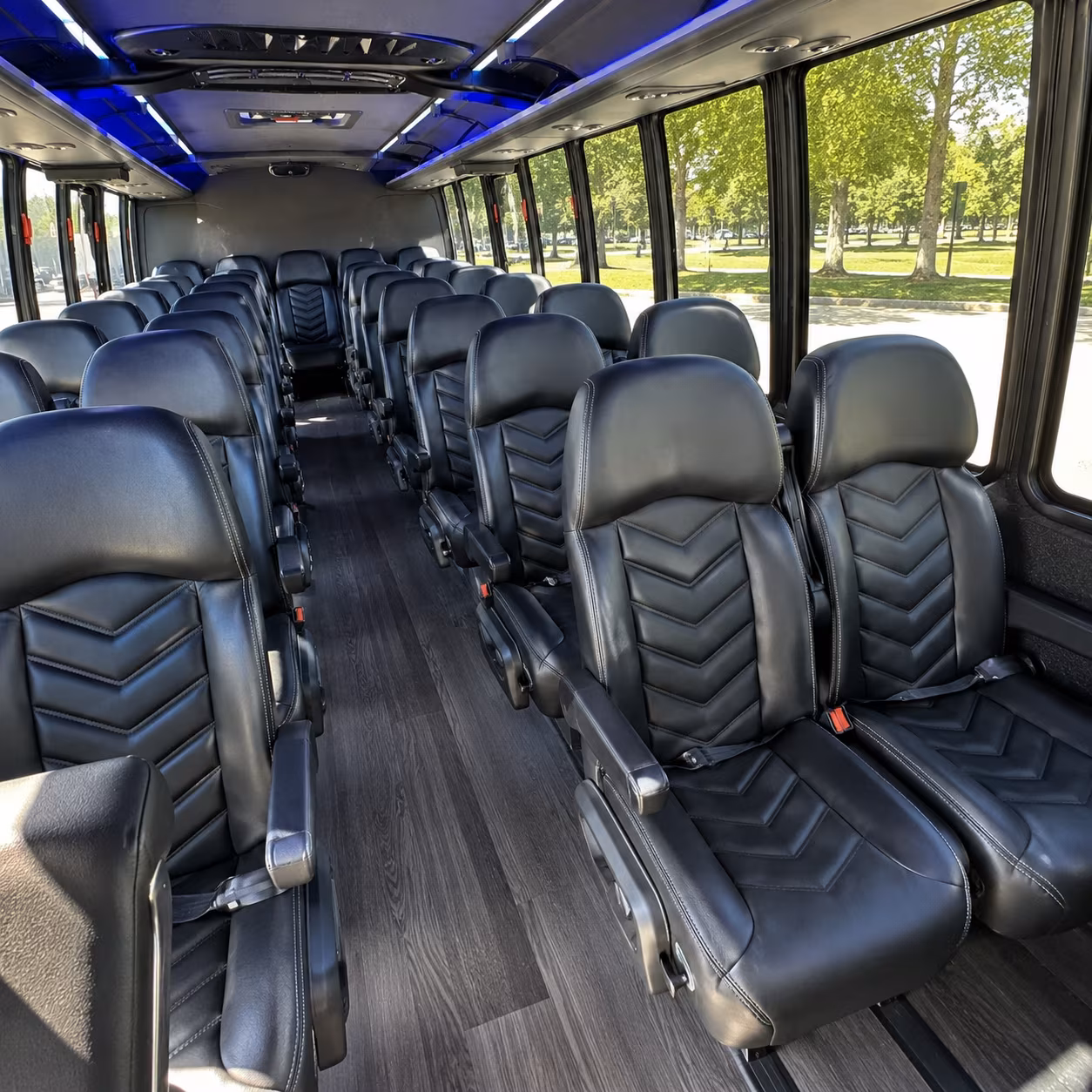 35 passenger minibus inside