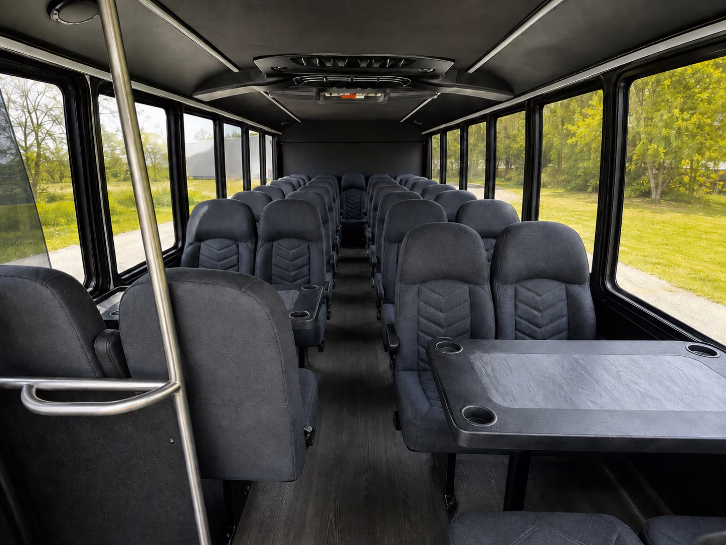 garden grove 15 passenger minibus interior