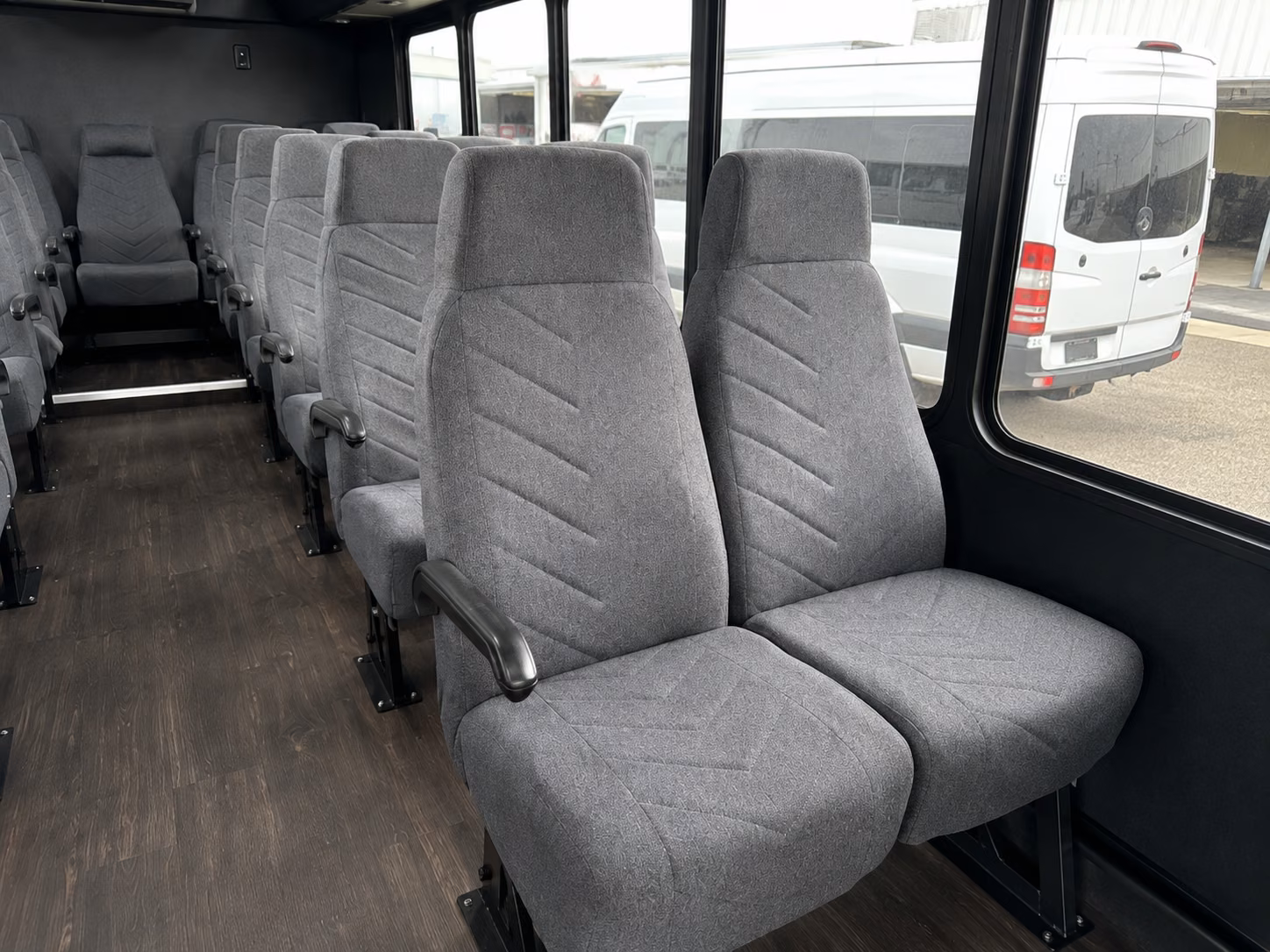 garden grove 20 passenger minibus inside