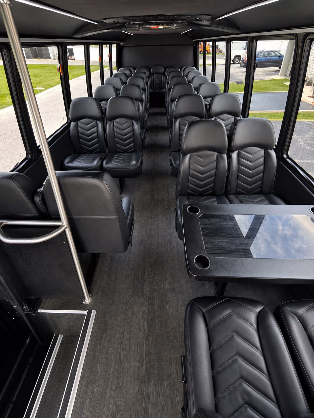garden grove 20 passenger minibus interior