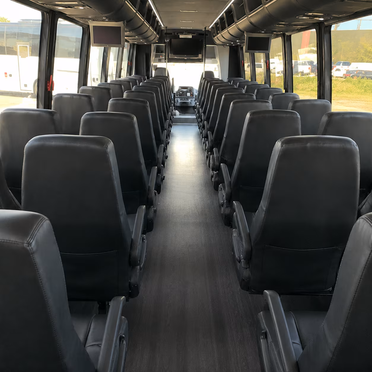 garden grove 25 passenger minibus interior