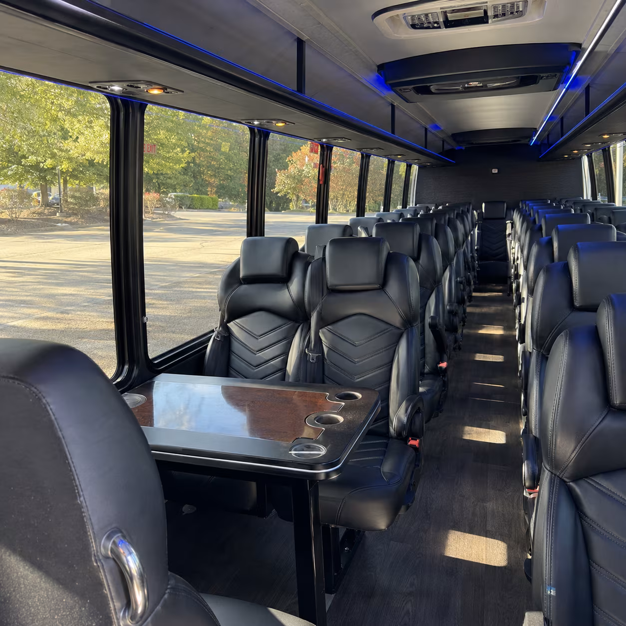 garden grove 30 passenger minibus interior