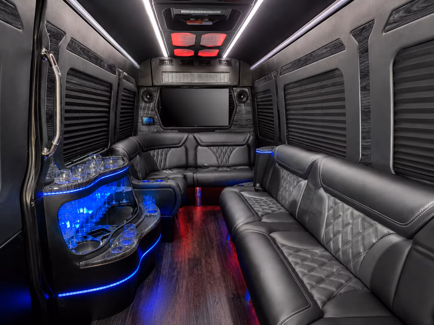 garden grove corporate event transportation onboard seating