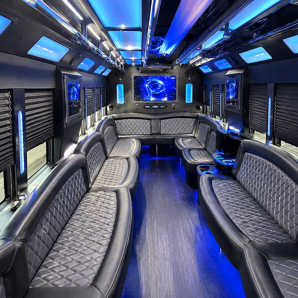 garden grove party bus interior