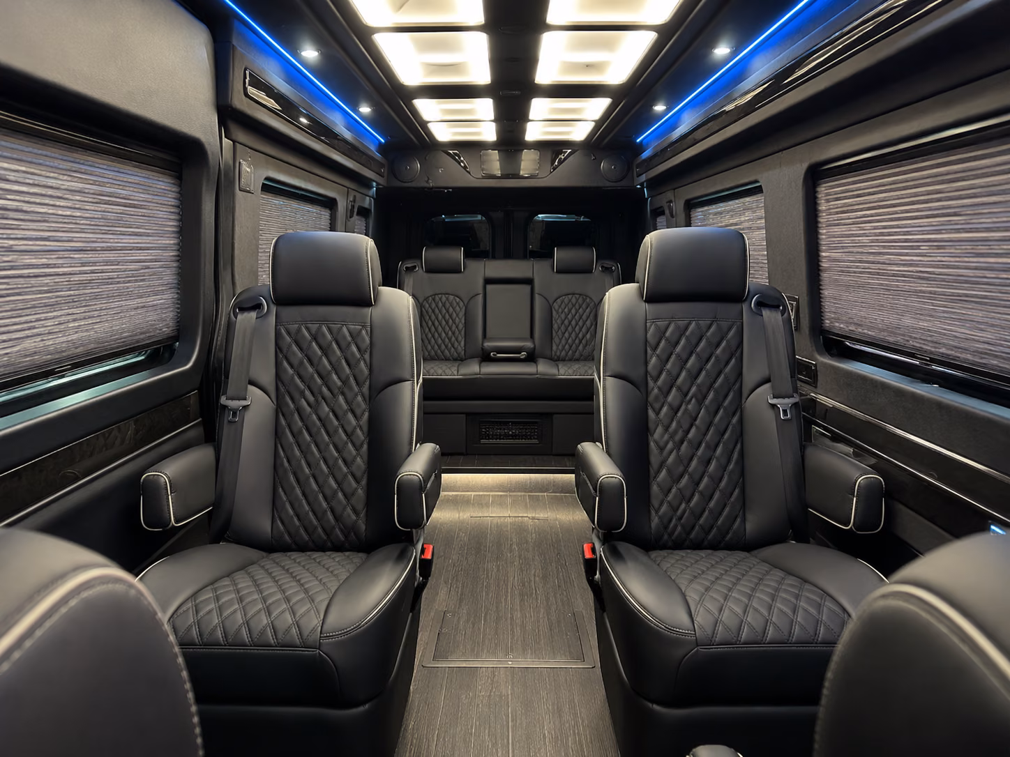 garden grove sprinter van with driver inside