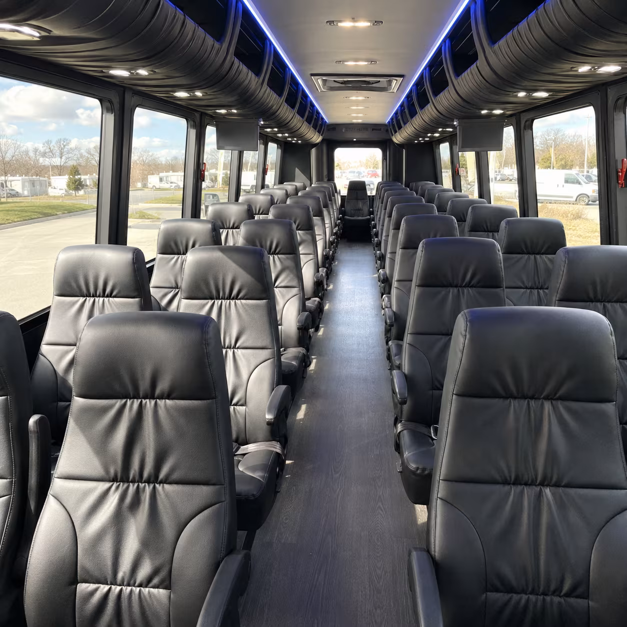 shuttle buses for garden grove wedding guests between hotels and venues